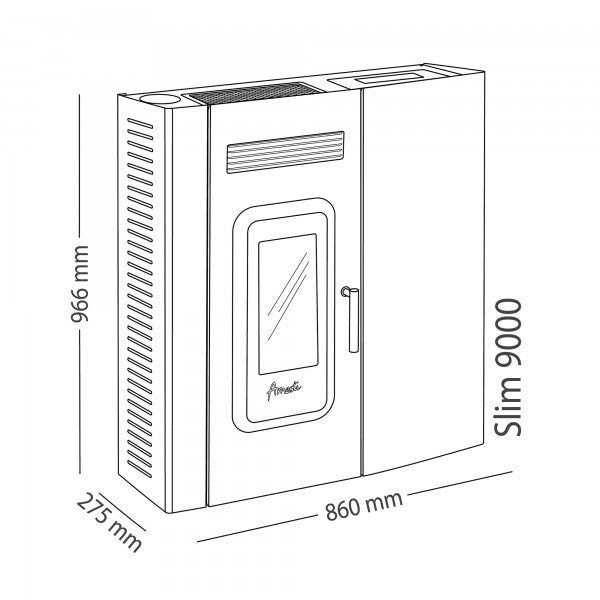 Estufa a Pellet Amesti Slim 9000