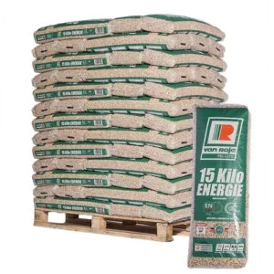 Pellets de Madera Premium Van Roje (DIN+/EN+ A1) - Palet de 975kg
