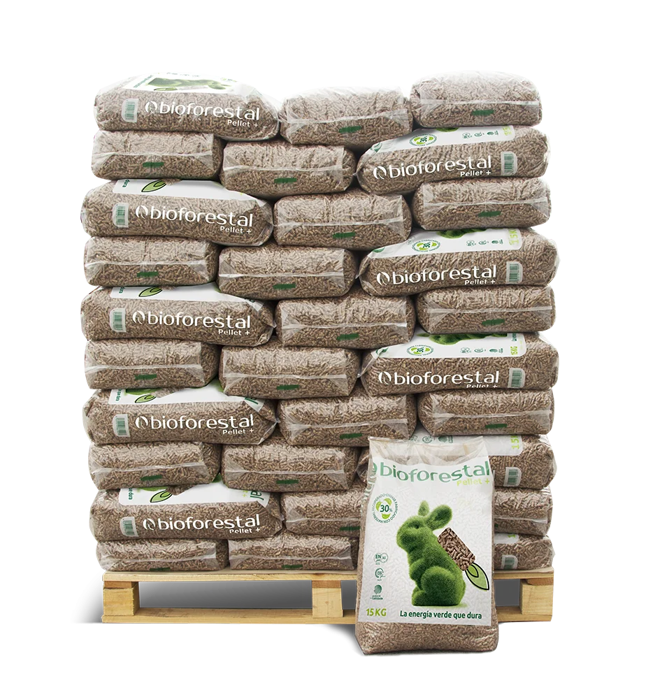Biomasa Forestal- Palet 70 sacos de 15 kg
