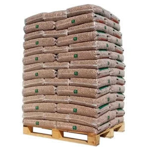 Pellets de madera de energía natural (DIN Plus) - Palé de 70 sacos (1050 kg)