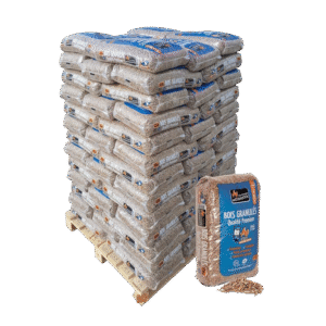 Pellets de madera premium Woodstock (NF/DINplus) - Palé de 78 sacos (1170 kg)